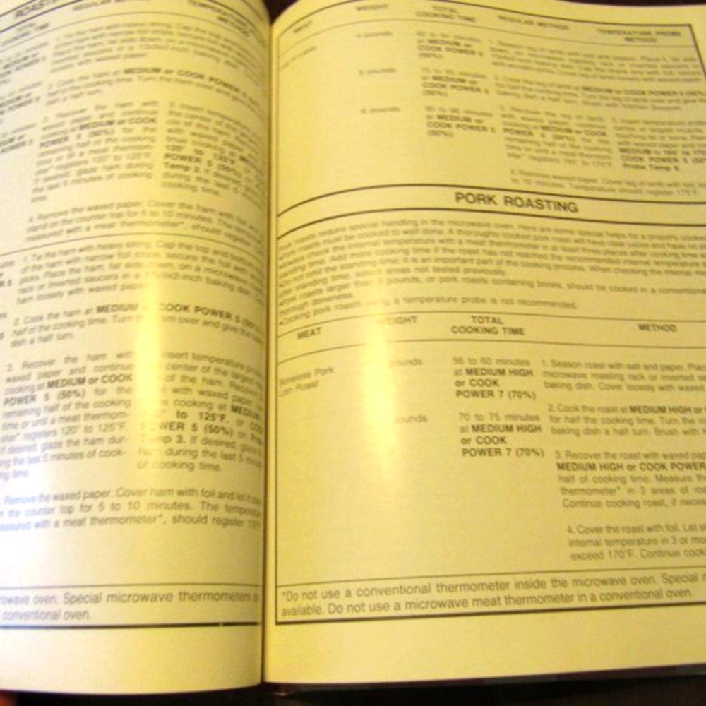 🥦🍄🟫🌽 Vintage RARE "Whirlpool Micro Menus" Cookbook - HC - Picture 9 of 12